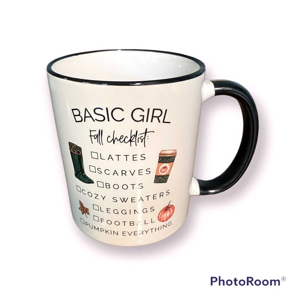 Basic Girl Fall Checklist Coffee Cup - Like New